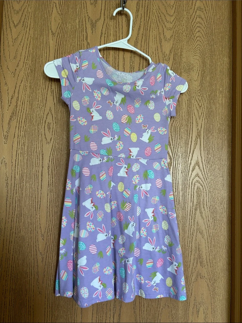 The Children's Place Lavender Bunny & Easter Egg Nightgown